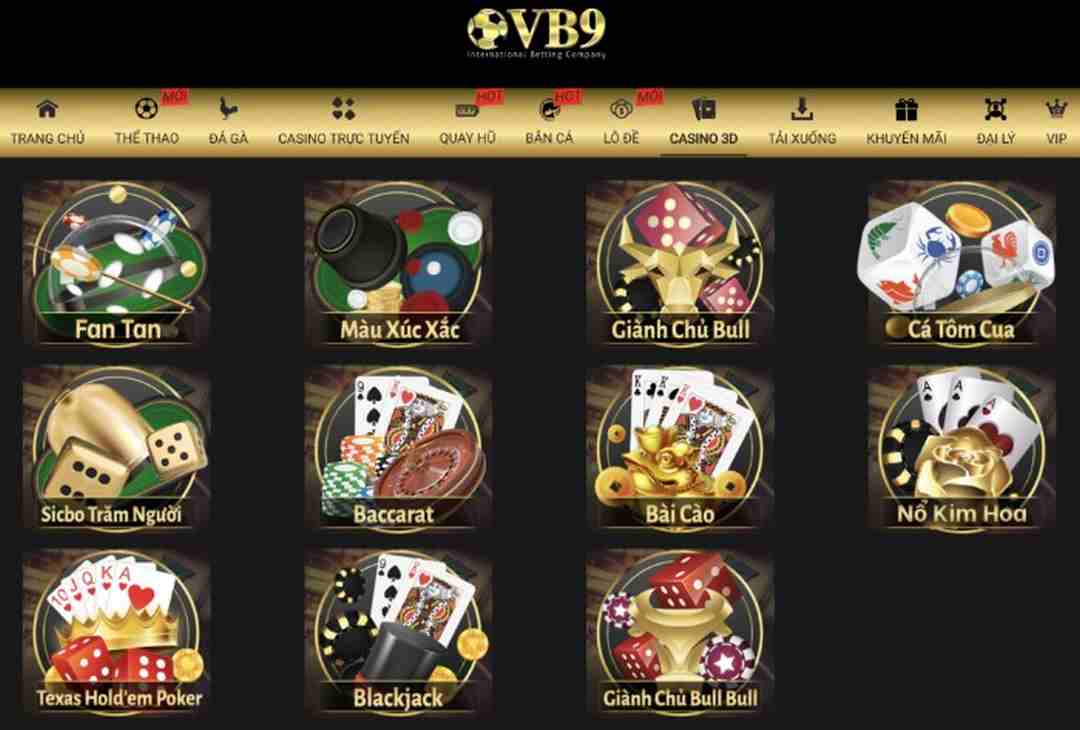 Cần nhớ kinh nghiệm chơi Casino 3D tại Vuabai9 thắng lớn
